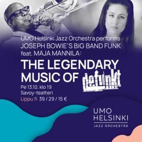 Joe Bowie's Big Band Funk feat. Maja Manilla 13 October, Savoy Theater, Helsinki, Finland